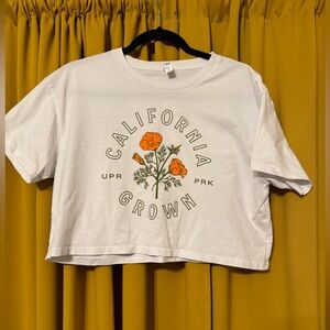 California Poppy Crop Top